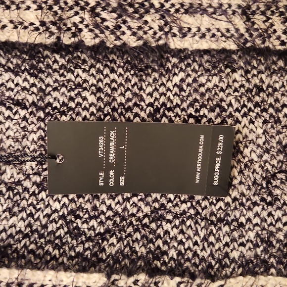VERTIGO WATERFALL OPEN CARDIGAN LARGE NEW - Picture 2 of 6